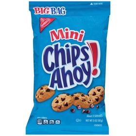 Nabisco Mini Chips Ahoy Snack 3 Ounce Bag - 12 Per Case