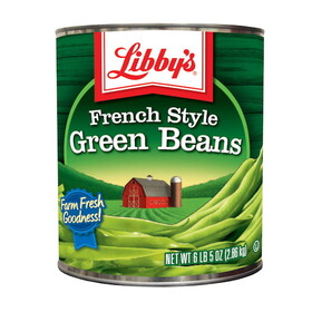 Libby's French Style Green Beans, 101 Ounce, 6 Per Case