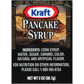 Kraft Table Syrup 2 Ounce Cups - 80 Per Case