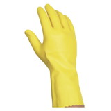 Handgards General Purpose Reusable Yellow Latex Large Glove, 12 Pair, 4 per case