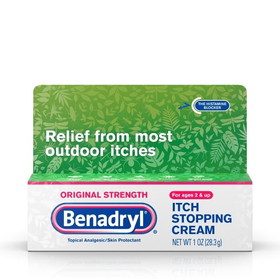 Benadryl Topical Original Cream, 1 Ounces, 6 Per Box, 4 Per Case