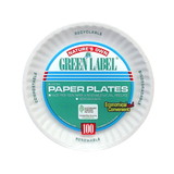 Ajm Green Label 6 Inch Paper Plate, 100 Count, 10 per case