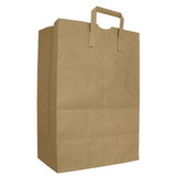 Ajm Bag 70# Kraft Bag With Handle, 300 Count, 1 per case
