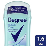 Degree Woman Dry Protection Invisible Solid Shower Clean Anti-Perspirant & Deodorant, 1.6 Fluid Ounces, 2 per case
