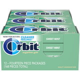Orbit Sweet Mint Gum 14 Pieces - 12 Per Pack - 12 Packs Per Case