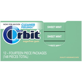 Orbit Sweet Mint Gum, 14 Piece, 12 per case