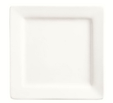 Slate Collection 6.25 Inch Square Ultra Bright White Plate 36 Per Plate - 1 Per Case