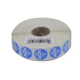 Ncco National Checking .75 Inch Circle Trilingual Permanent Blue Monday Label, 2000 Each, 1 per case