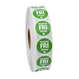 Ncco National Checking .75 Inch Circle Trilingual Permanent Green Friday Label, 2000 Each, 1 per case