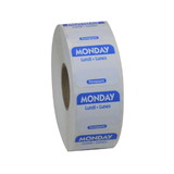 Ncco National Checking 1 Inch X 1 Inch Trilingual Blue Monday Permanent Label, 1000 Each, 1 per case