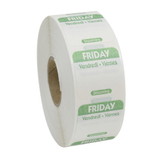 Ncco National Checking 1 Inch X 1 Inch Trilingual Green Friday Dissolvable Label, 1000 Each, 1 per case