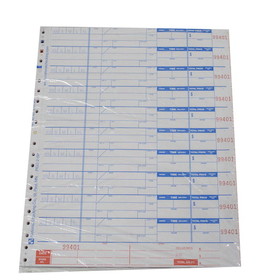 Ncco National Checking 9.25 Inch X 11 Inch 4 Part Carbonless White 10 Orders Pizza Order Form, 1000 Each, 1 per case