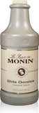 Monin White Chocolate Sauce 64 Ounce Bottle - 4 Per Case