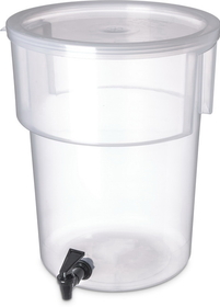 Dispenser Beverage Round 5 Gallon Translucent 1-1 Each