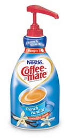 Coffee Mate French Vanilla Pump Concentrate Liquid Creamer, 1.58 Quart, 2 per case