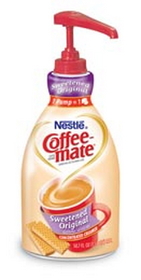 Coffee-Mate Sweetened Original Pump Concentrate Liquid Creamer, 1.58 Quart, 2 per case