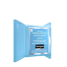 Neutrogena Makeup Remover Ultra-Soft Cleansing Towelettes, 25 Count, 6 per case