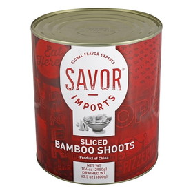 Savor Imports Sliced Bamboo Shoots 105.8 Ounces - 6 Per Case