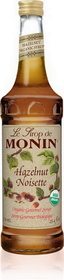 Monin Organic Hazelnut Syrup, 750 Milileter, 6 per case