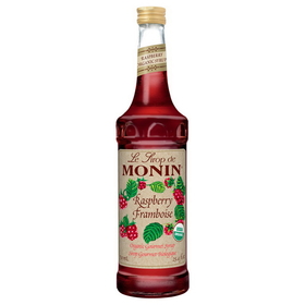 Monin Syrup Organic Raspberry, 750 Milileter, 1 per box, 6 per case