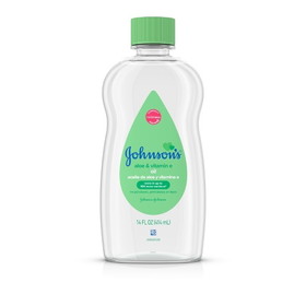 Johnson's Baby Baby Oil With Aloe &amp; Vitamin E, 14 Fluid Ounce, 6 Per Box, 4 Per Case