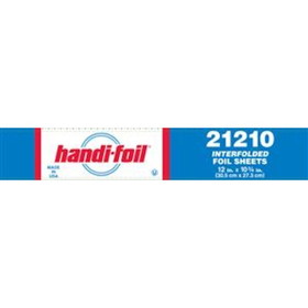 Handi-Foil 12"X10.75" Interfolded Sheet Foil, 200 Count, 12 per case