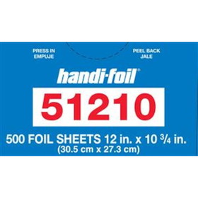 Handi-Foil Interfolded 12"X10.75" Foil Sheet, 500 Count, 6 per case