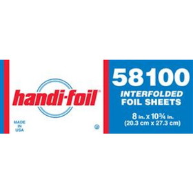 Handi-Foil 8 Inch Pop-Up Foil Sheet, 500 Count, 6 per case
