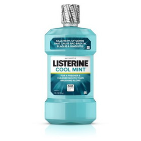 Listerine Antiseptic Cool Mint Mouthwash, 1 Liter, 6 per case