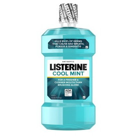 Listerine Antiseptic Cool Mint Mouthwash, 1.5 Liter, 6 per case