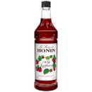 Monin Wild Raspberry Syrup 1 Liter Bottle - 4 Per Case
