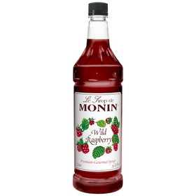 Monin Wild Raspberry Syrup, 1 Liter, 4 per case