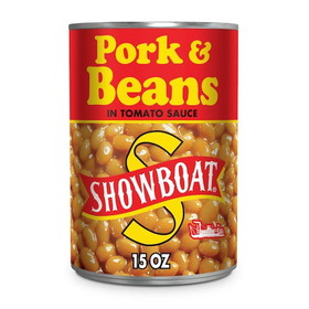 Showboat Bean Pork &amp; Beans, 15 Ounce, 12 per case