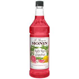 Monin Ruby Red Grapefruit Syrup, 1 Liter, 4 per case