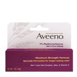 Aveeno Active Naturals Hydrocortisone Anti-Itch Cream 1 Ounce - 6 Per Pack - 4 Packs Per Case