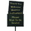 Chef-Master Black Hostess Sign With 15 Messages With Stand, 1 Each, 1 per case, Price/each