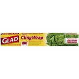 Glad Cling Wrap 100Ft, 100 Square Foot, 16 Per Case