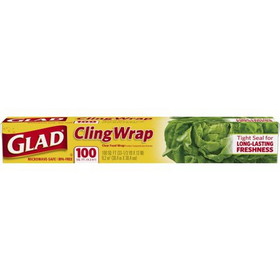Glad Cling Wrap 100Ft, 100 Square Foot, 16 per case
