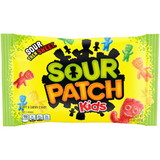 Sour Patch Kids Assorted Fruits Fat Free Soft Candy 14 Ounce Bags - 12 Per Case