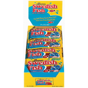 Swedish Fish Candy, 2 Ounces, 24 per box, 12 per case