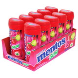Mentos Sugar Free Pure Fresh Red Fruit Lime Gum 15 Pieces Per Bottle - 10 Per Pack - 12 Per Case