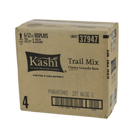 Kashi Trail Mix Chewy Granola Bars, 1.2 Ounces, 12 per box, 6 per case