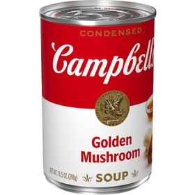 Campbell's Condensed Soup Red &amp; White Golden Mushroom, 10.5 Ounces, 12 per case