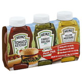 Heinz Ketchup, Relish & Mustard Picnic Pack, 3.38 Pounds, 4 per case
