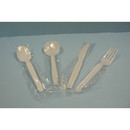 Goldmax Individually Wrapped Cutlery Medium Weight White Fork 1000 Per Pack - 1 Per Case