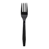 Goldmax Cutlery Heavy Weight Black Fork, 100 Count, 10 per case