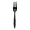 Goldmax Cutlery Heavy Weight Black Fork, 100 Count, 10 per case, Price/case