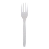 Goldmax Cutlery Heavy Weight White Fork, 100 Count, 10 per case