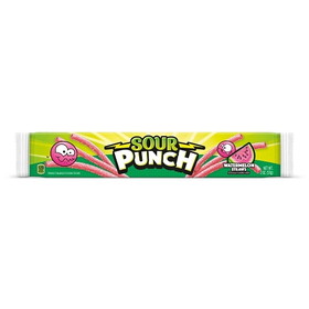Sour Punch Straws Watermelon, 2 Ounces, 12 per case