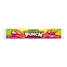 Sour Punch Straws Strawberry Tray, 2 Ounces, 12 per case